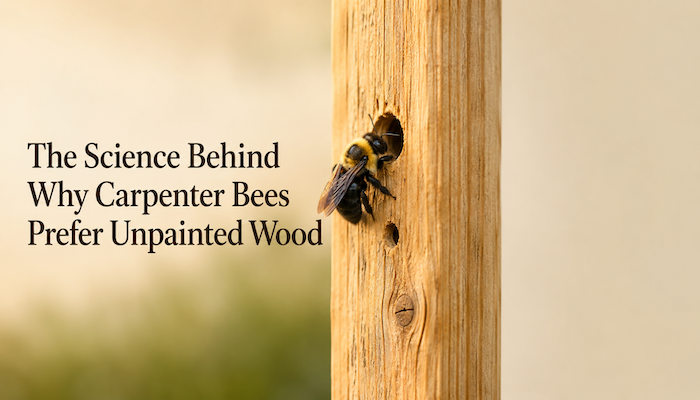 The Science Behind Why Carpenter Bees Prefer Unpainted Wood