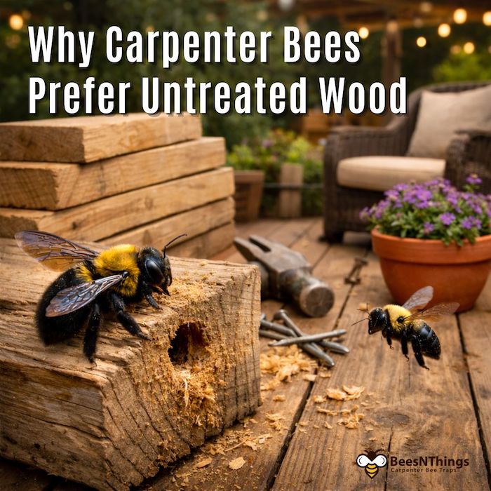 Why Carpenter Bees Prefer Untreated Wood