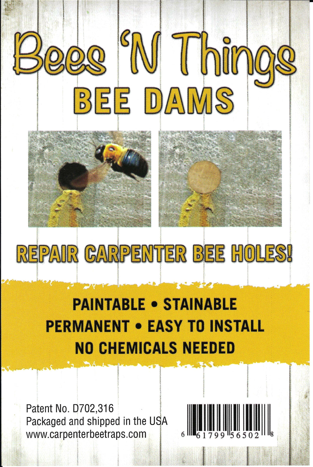 Bee Dams - pack of 15